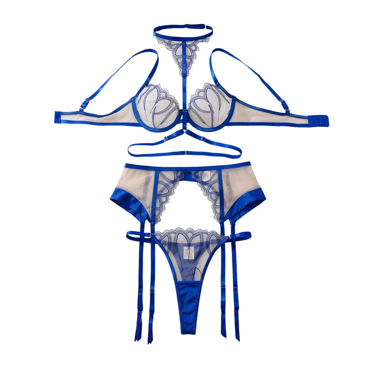 Sexy Perspective Heavy Crafted Embroidered Lingerie Set with Steel Circles Women's Gather Underwear Split Set Transparent Bra
Sexy Perspective Heavy Crafted Embroidered Lingerie Set with Steel Circles Women's Gather Underwear Split Set Transparent Bra