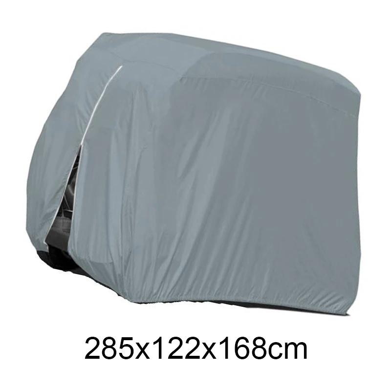 Golf Cart Dust Cover 210D Oxford Cloth Material Provides Effective Dust Shield for Carts Sized 275x122x168cm and 285x122x168cm
Golf Cart Dust Cover 210D Oxford Cloth Material Provides Effective Dust Shield for Carts Sized 275x122x168cm and 285x122x168cm