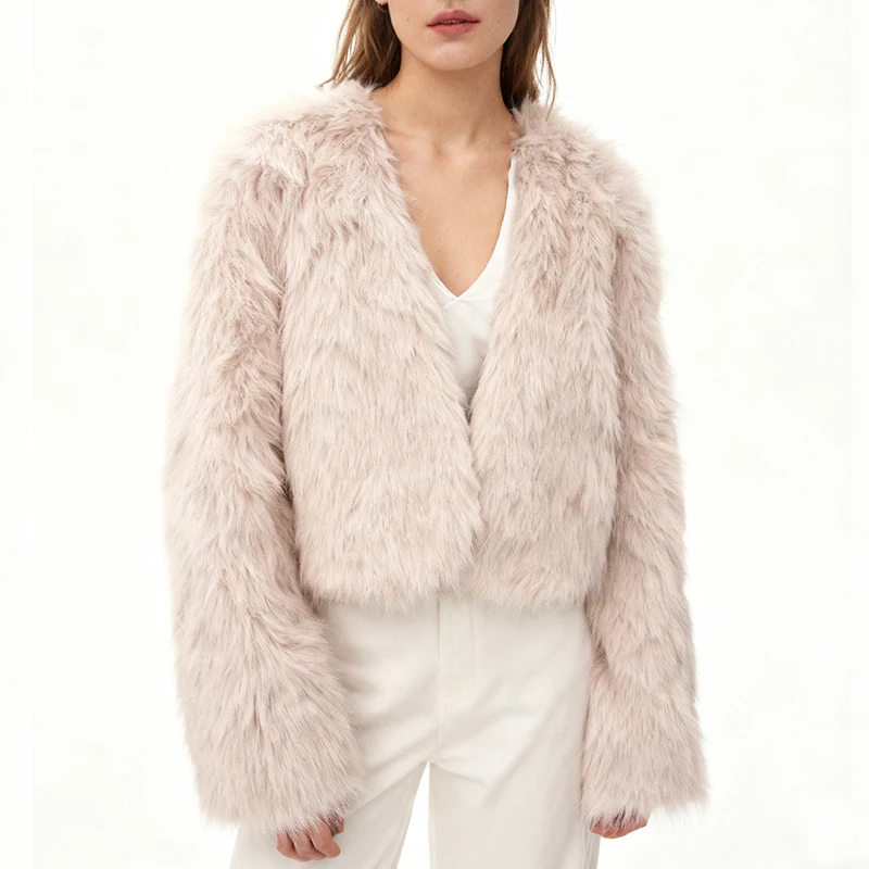 Chic Women's Faux Fur Crop Short Thick Coats Warm Furry Long Sleeve Cardigan Jackets Winter Elegant Lady Street Black Outwear
Chic Women's Faux Fur Crop Short Thick Coats Warm Furry Long Sleeve Cardigan Jackets Winter Elegant Lady Street Black Outwear