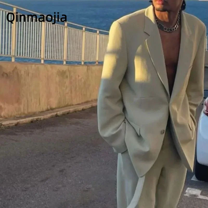 Trajes Elegante Para Hombres Men Suits Notched Lapel Casual 2 Pieces Sets Jacket+wide Leg Casual Costume Style
Trajes Elegante Para Hombres Men Suits Notched Lapel Casual 2 Pieces Sets Jacket+wide Leg Casual Costume Style