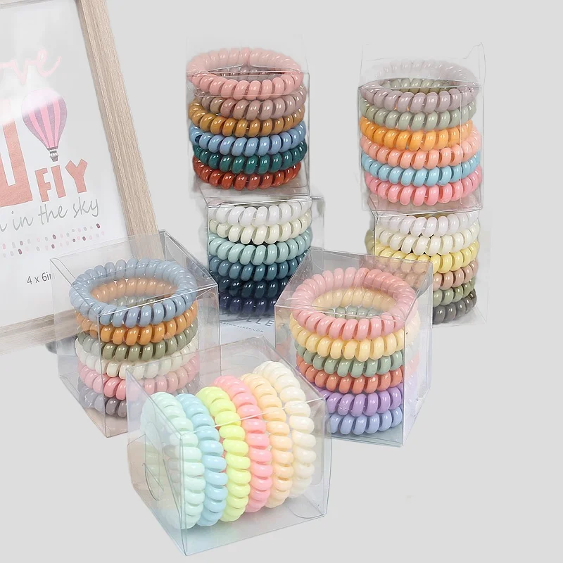 6 Pcs/set Large Coil Hair Ties Set High Elasticity No Damage Hair Cute Sweet Simple Ponytail Holder for Women Girls
6 Pcs/set Large Coil Hair Ties Set High Elasticity No Damage Hair Cute Sweet Simple Ponytail Holder for Women Girls