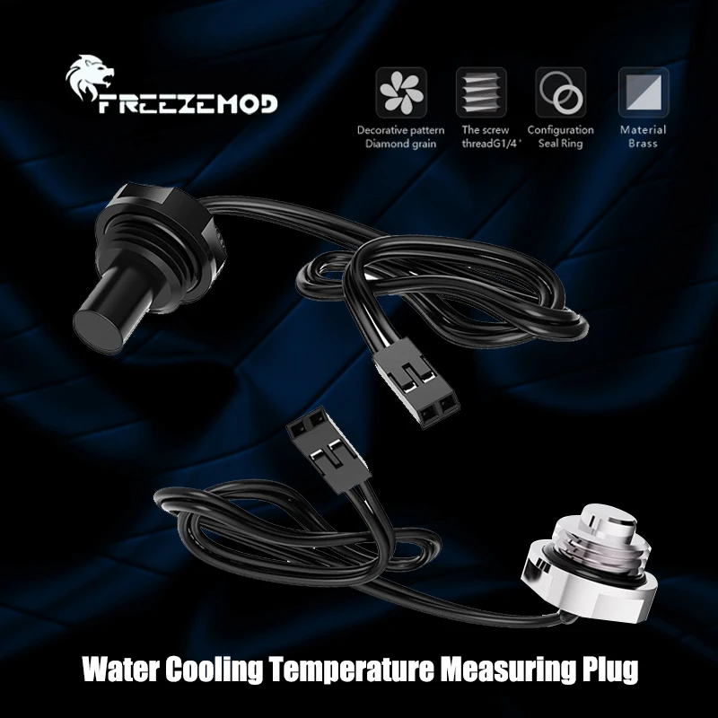 FREEZEMOD Computer Temperature Measuring End Plug Fitting, 3950 Thermometer Sensor 10K Waterproof,Short Or Long,DT-CWD DT-CWC
FREEZEMOD Computer Temperature Measuring End Plug Fitting, 3950 Thermometer Sensor 10K Waterproof,Short Or Long,DT-CWD DT-CWC