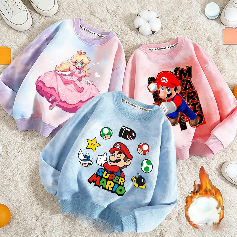 Super Marios Colorful Tie Dye Hoodie Boy Girl Thin Fleece Sweatshirts Autumn Winter Warm Clothing Cartoon Tops Children Pullover
Super Marios Colorful Tie Dye Hoodie Boy Girl Thin Fleece Sweatshirts Autumn Winter Warm Clothing Cartoon Tops Children Pullover