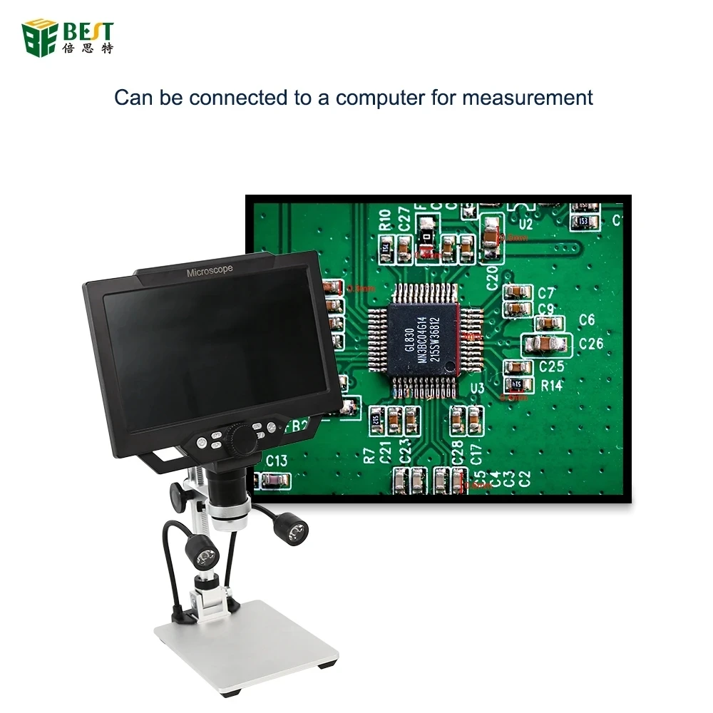 X9 Digital Electronic Video Microscope, Continuous Amplification Magnifier for Phone, PCB Repair, 10-1600X Soldering
X9 Digital Electronic Video Microscope, Continuous Amplification Magnifier for Phone, PCB Repair, 10-1600X Soldering