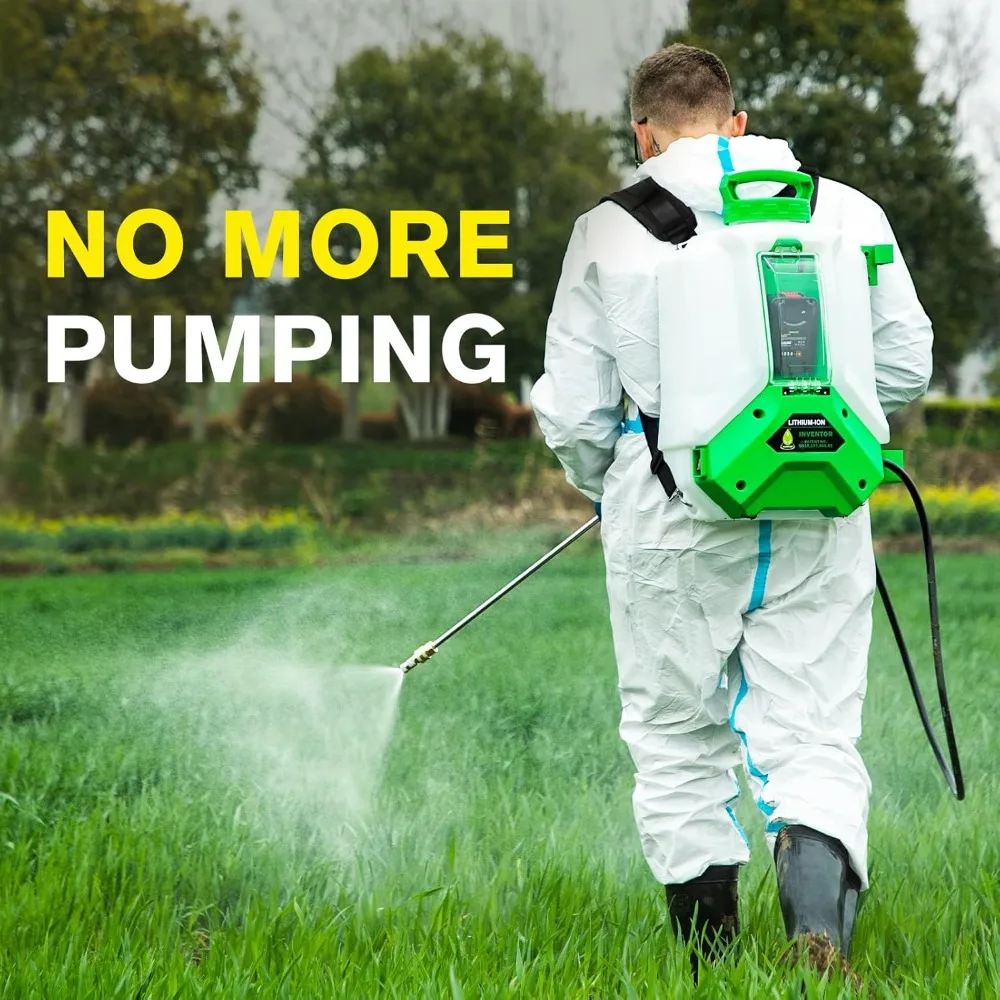 4.9Ah Battery Powered Backpack Sprayer 4 Gallon, Doubled The Capacitance, Equipped with a Big Pump
4.9Ah Battery Powered Backpack Sprayer 4 Gallon, Doubled The Capacitance, Equipped with a Big Pump