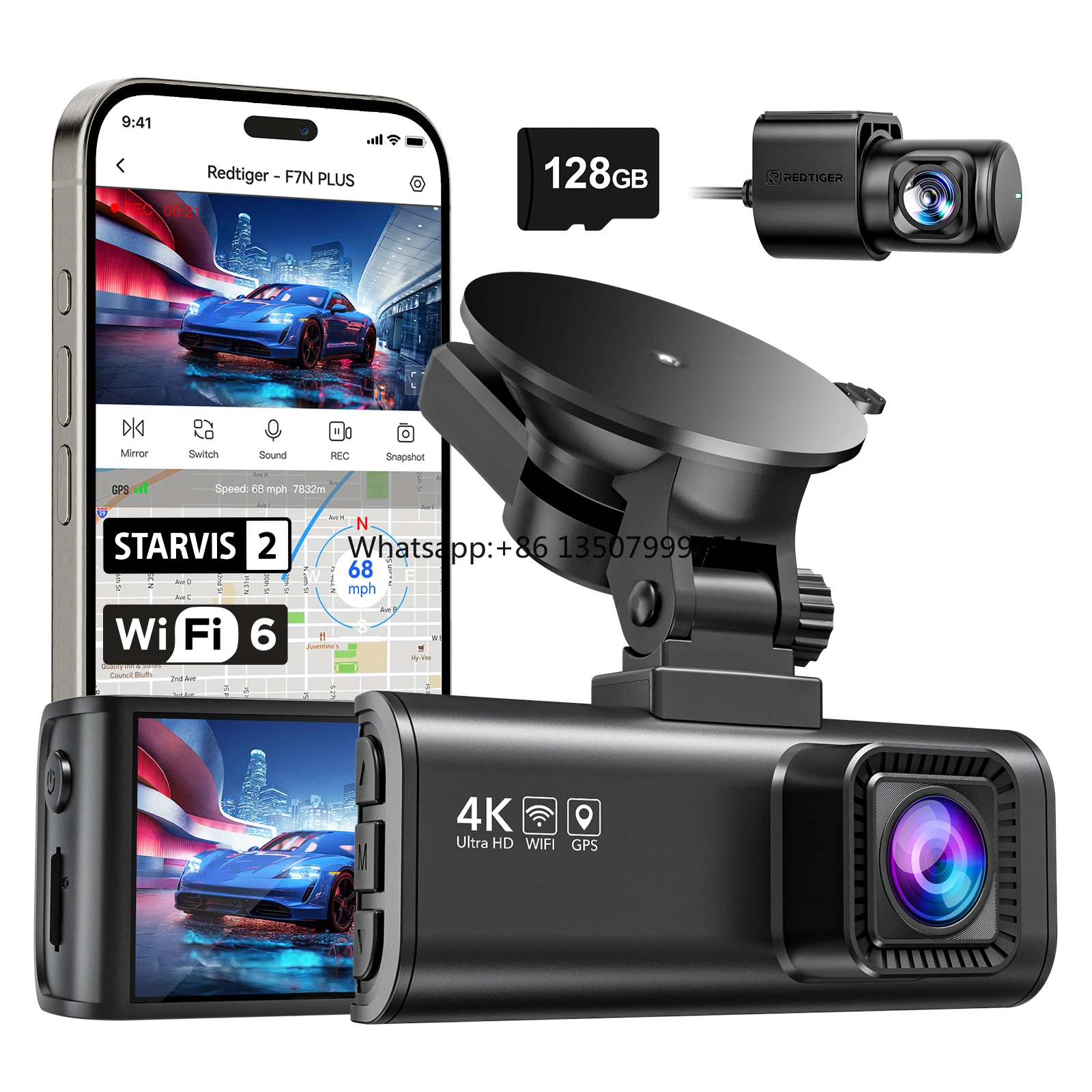 Dealer F7NP Dual Lens Dash Cam Front and Rear 4k Car 4k Dual Car Dash Cam Gps for Car
Dealer F7NP Dual Lens Dash Cam Front and Rear 4k Car 4k Dual Car Dash Cam Gps for Car