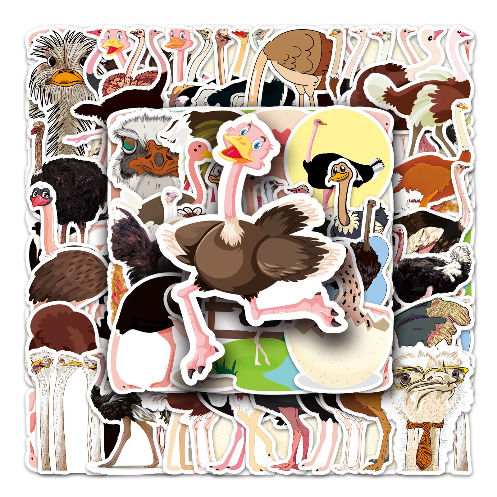 50Pcs ostrich graffiti DIY cartoon Decoratio phone Luggage Laptop Guitar Bike Skateboard fridge helmet Kid Toy waterpro sticker
50Pcs ostrich graffiti DIY cartoon Decoratio phone Luggage Laptop Guitar Bike Skateboard fridge helmet Kid Toy waterpro sticker