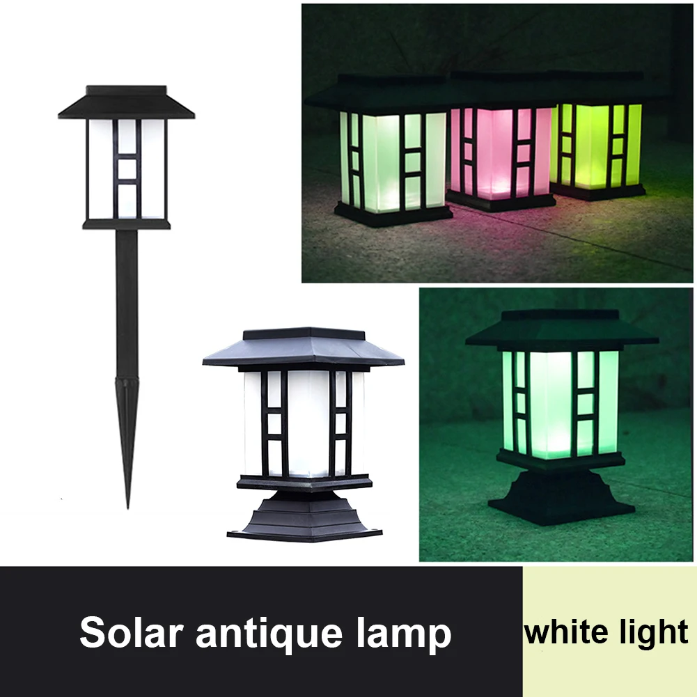2 PCS LED Solar Column Head Lawn Stake Dual-use Light for Garden Fence Landscape Decoration Outdoor Lantern Light Retro Lantern
2 PCS LED Solar Column Head Lawn Stake Dual-use Light for Garden Fence Landscape Decoration Outdoor Lantern Light Retro Lantern