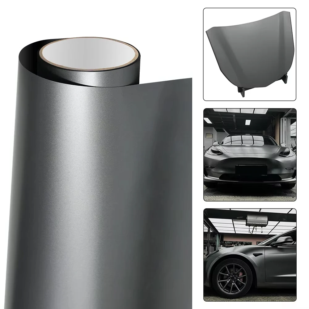 Premium Car Wrap Vinyl Film Matte Metallic Charcoal Grey Durable Base Cover Vehicle Full Partial Body Wrap Modified Accessories 
Premium Car Wrap Vinyl Film Matte Metallic Charcoal Grey Durable Base Cover Vehicle Full Partial Body Wrap Modified Accessories