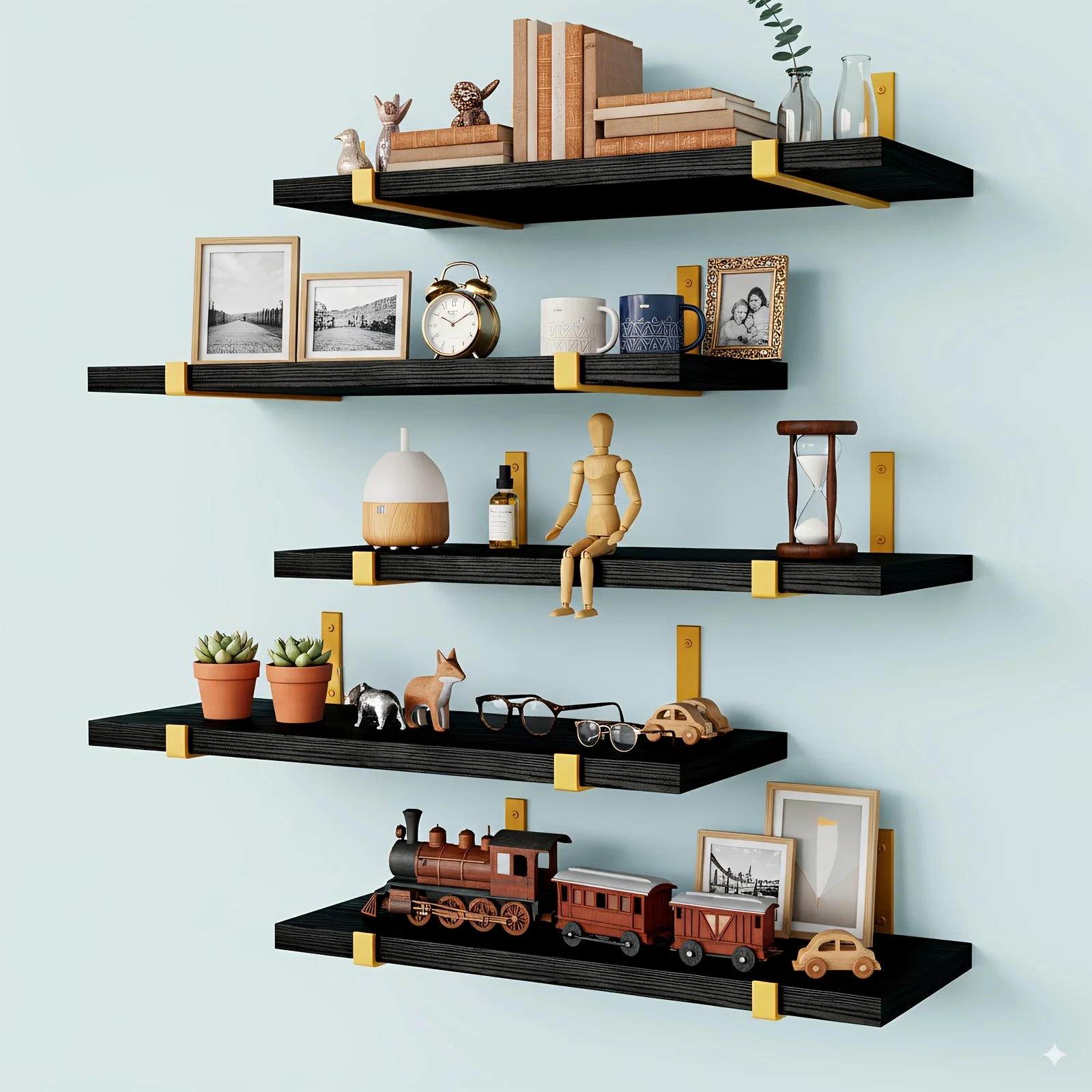 usTOMNK 5pcs Rustic Floating Shelf Set, Size 15.8x4.7 Inches, Suitable for Bedroom, Living Room, Kitchen, Bathroom, Home Decor, Laundry Room, Office, and Plant Display - Rustic Wooden Wall Storage Shelves, Floating Shelvesd
usTOMNK 5pcs Rustic Floating Shelf Set, Size 15.8x4.7 Inches, Suitable for Bedroom, Living Room, Kitchen, Bathroom, Home Decor, Laundry Room, Office, and Plant Display - Rustic Wooden Wall Storage Shelves, Floating Shelvesd