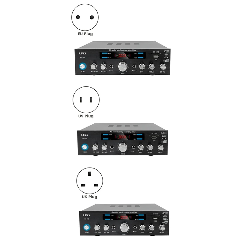 LDZS Home Power Amplifier 5.1 Bluetooth Bass Amp HIFI Digital Audio Amplifiers FM USB Remote
LDZS Home Power Amplifier 5.1 Bluetooth Bass Amp HIFI Digital Audio Amplifiers FM USB Remote
