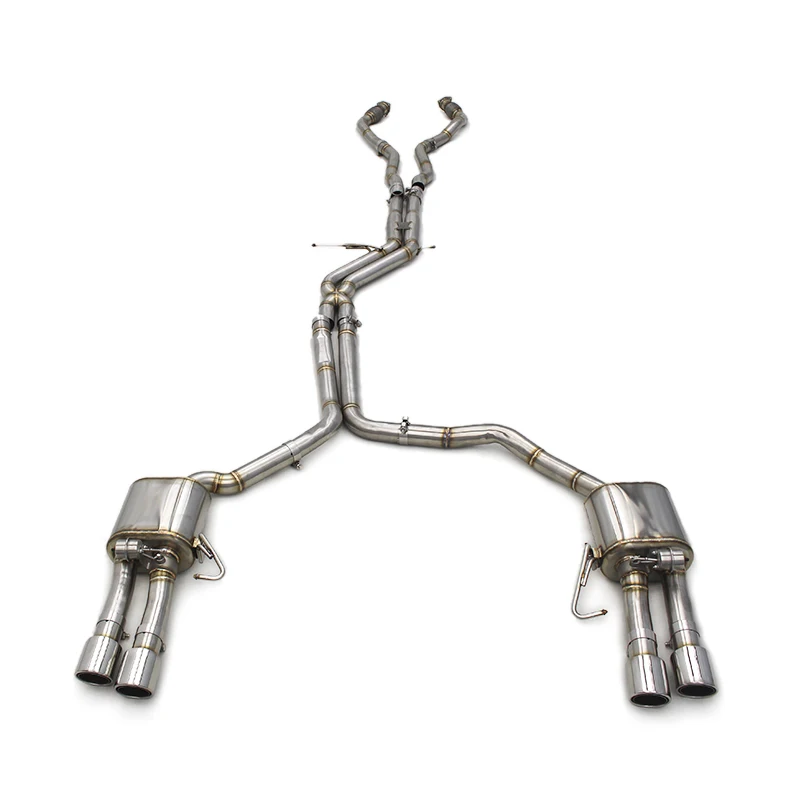 OEM Catback Exhaust Pipes For Audi S6/S7 C7 4.0T 2013-2018 Stainless Steel Muffler Vacuum Valve Chrome Silver Tips
OEM Catback Exhaust Pipes For Audi S6/S7 C7 4.0T 2013-2018 Stainless Steel Muffler Vacuum Valve Chrome Silver Tips
