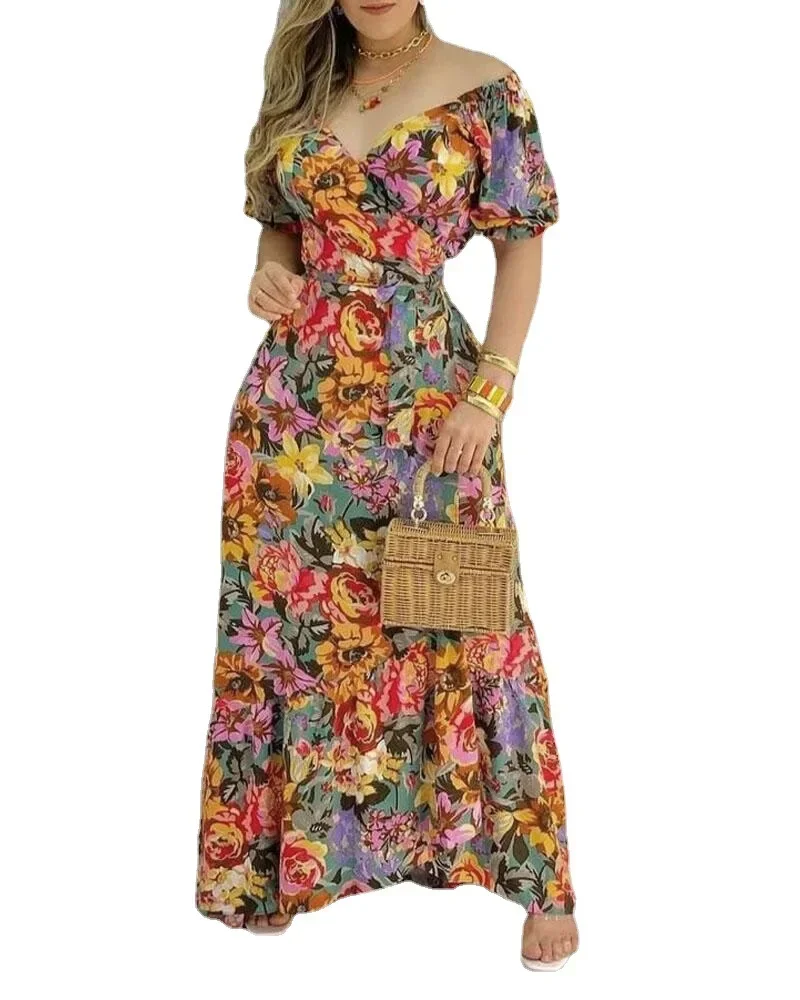 Платье на шнуровке с коротким рукавом и v-образным вырезом на талии, длинное платье, весна-лето 2023, женская одежда, сексуальное одно слово на плечах
Платье на шнуровке с коротким рукавом и v-образным вырезом на талии, длинное платье, весна-лето 2023, женская одежда, сексуальное одно слово на плечах