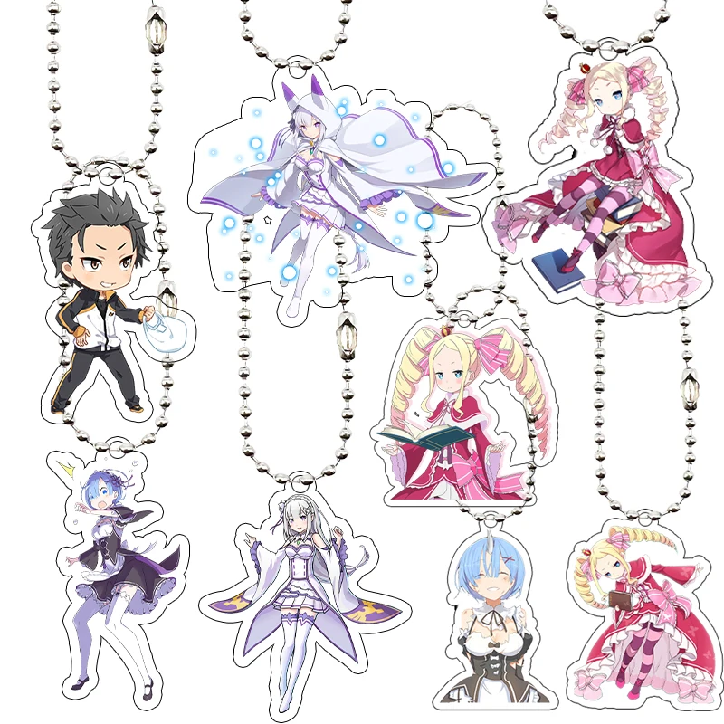 Акриловые брелоки и подвески для сумок по аниме Re:Zero - Жизнь с нуля в другом мире: Беатрис, Рем, Эмилия
Акриловые брелоки и подвески для сумок по аниме Re:Zero - Жизнь с нуля в другом мире: Беатрис, Рем, Эмилия