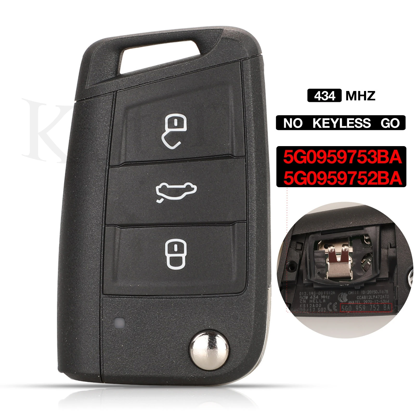 Оригинальный заводской дистанционный ключ jingyuqin 434 МГц ID48 для Volkswagen MQB Golf VII MK7,Skoda Octavia A7 5G0959753BA/5G0959752BA
Оригинальный заводской дистанционный ключ jingyuqin 434 МГц ID48 для Volkswagen MQB Golf VII MK7,Skoda Octavia A7 5G0959753BA/5G0959752BA