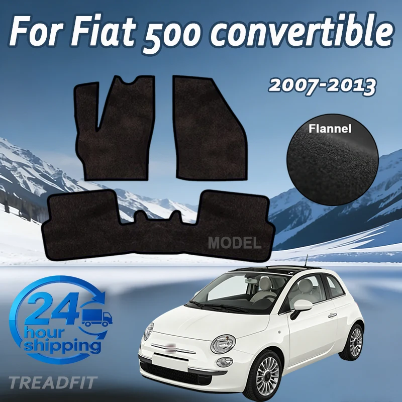 Фланелевые велюровые коврики для переднего сиденья Fiat 500 кабриолет/хэтчбек (2007-2013) - черные
Фланелевые велюровые коврики для переднего сиденья Fiat 500 кабриолет/хэтчбек (2007-2013) - черные