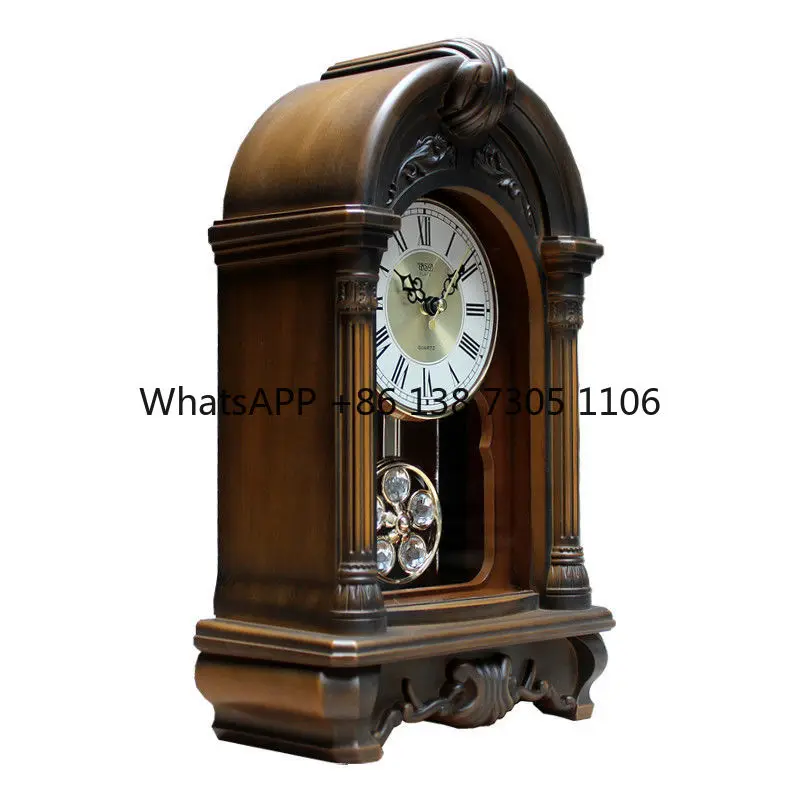 Knocking clock Living room table clock American silent bedroom desktop pendulum table ornament
Knocking clock Living room table clock American silent bedroom desktop pendulum table ornament