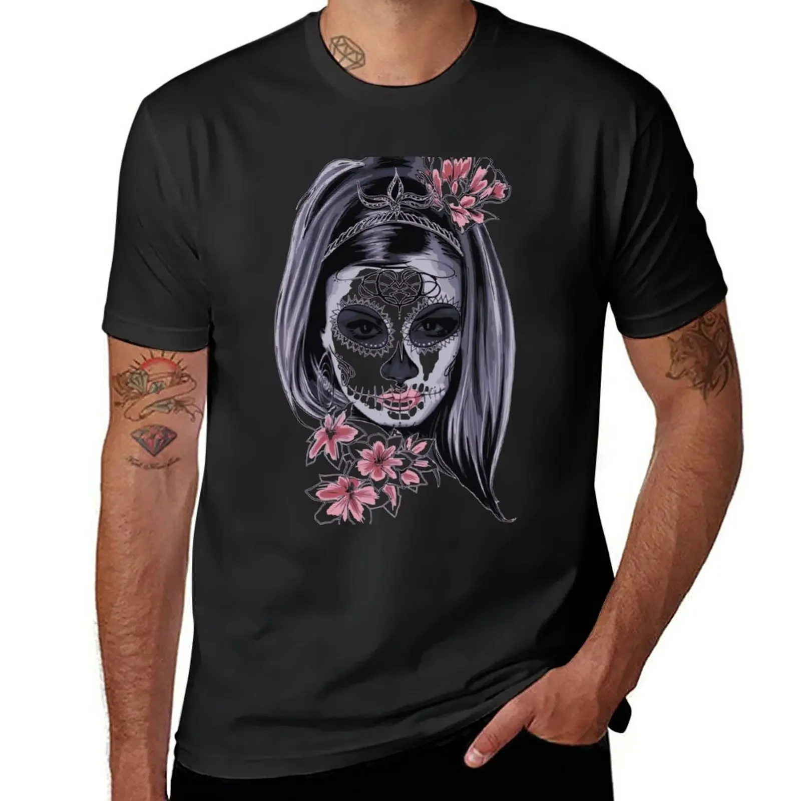 Girl Sugar Skull T-Shirt aesthetic clothes Aesthetic clothing sweat workout shirts for men
Girl Sugar Skull T-Shirt aesthetic clothes Aesthetic clothing sweat workout shirts for men