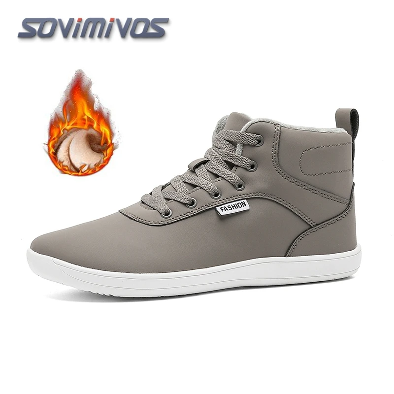 SOVIMIVOS Mid-Top Barefoot Shoes Man Unisex Wide Toe Box Artificial Leather Lace Up Outdoor Walking Shoes Tenis Masculino Hombre
SOVIMIVOS Mid-Top Barefoot Shoes Man Unisex Wide Toe Box Artificial Leather Lace Up Outdoor Walking Shoes Tenis Masculino Hombre