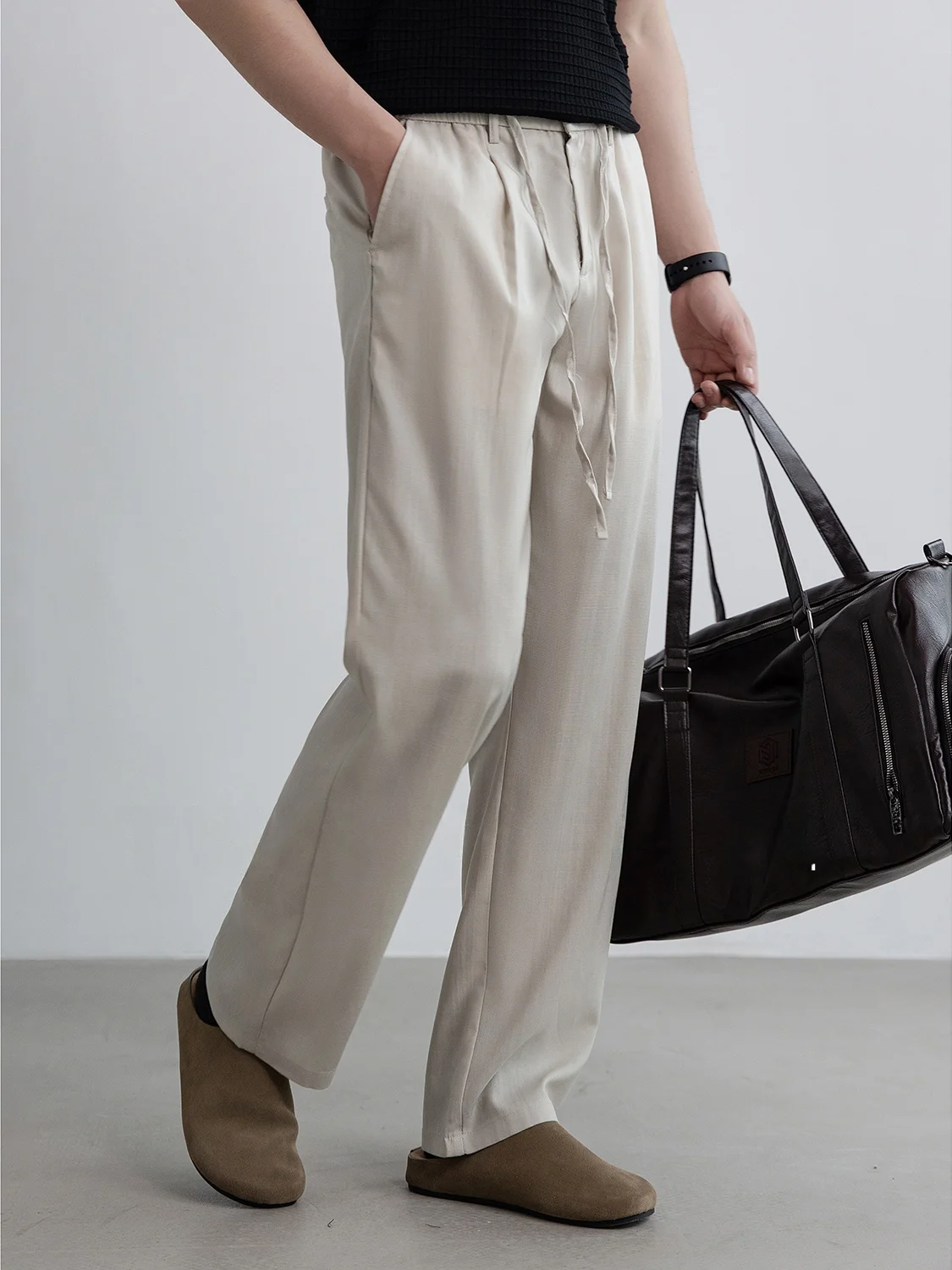 Cooling Sensation Straight Leg Casual Pants Men's Summer Thin Cotton Lyocell Anti-Wrinkle Leisure Trousers Breathable
Cooling Sensation Straight Leg Casual Pants Men's Summer Thin Cotton Lyocell Anti-Wrinkle Leisure Trousers Breathable
