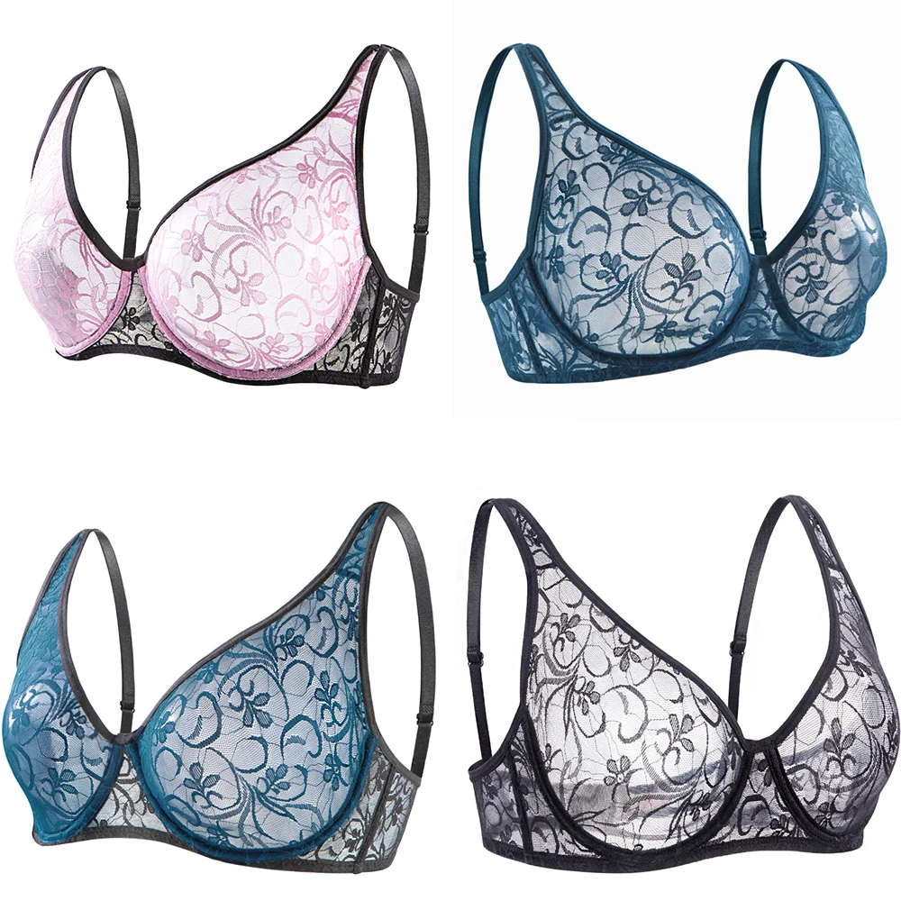Womens Underwear Lace Bras Underwire BH Hollow Out Embroidery Sexy Lingerie Tops Plus Size Brassiere A B C D Cup
Womens Underwear Lace Bras Underwire BH Hollow Out Embroidery Sexy Lingerie Tops Plus Size Brassiere A B C D Cup