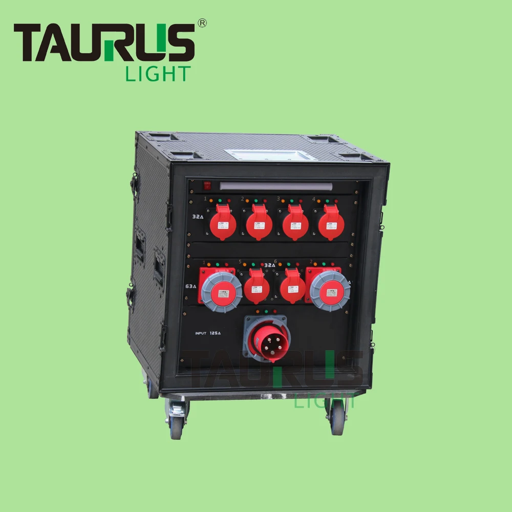 Hight-input Audio-Stage Power Equipment 125A Power Rack Power Distribution Box with Each Output Has Breaker
Hight-input Audio-Stage Power Equipment 125A Power Rack Power Distribution Box with Each Output Has Breaker