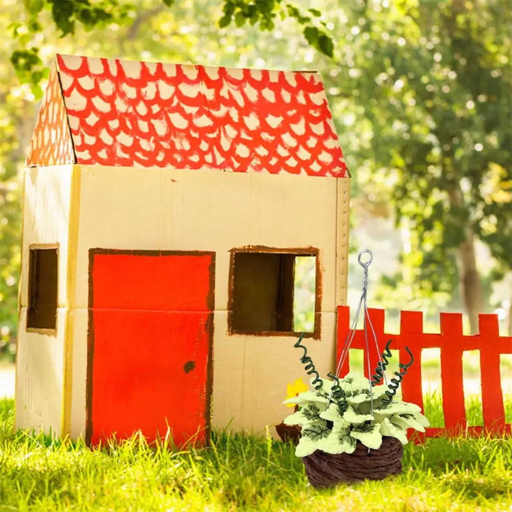 Mini House Hanging Flower Basket Ornament Resin Miniature Potted Plant Decor for Dollhouse Mini Scene Layout Desktop Decoration
Mini House Hanging Flower Basket Ornament Resin Miniature Potted Plant Decor for Dollhouse Mini Scene Layout Desktop Decoration