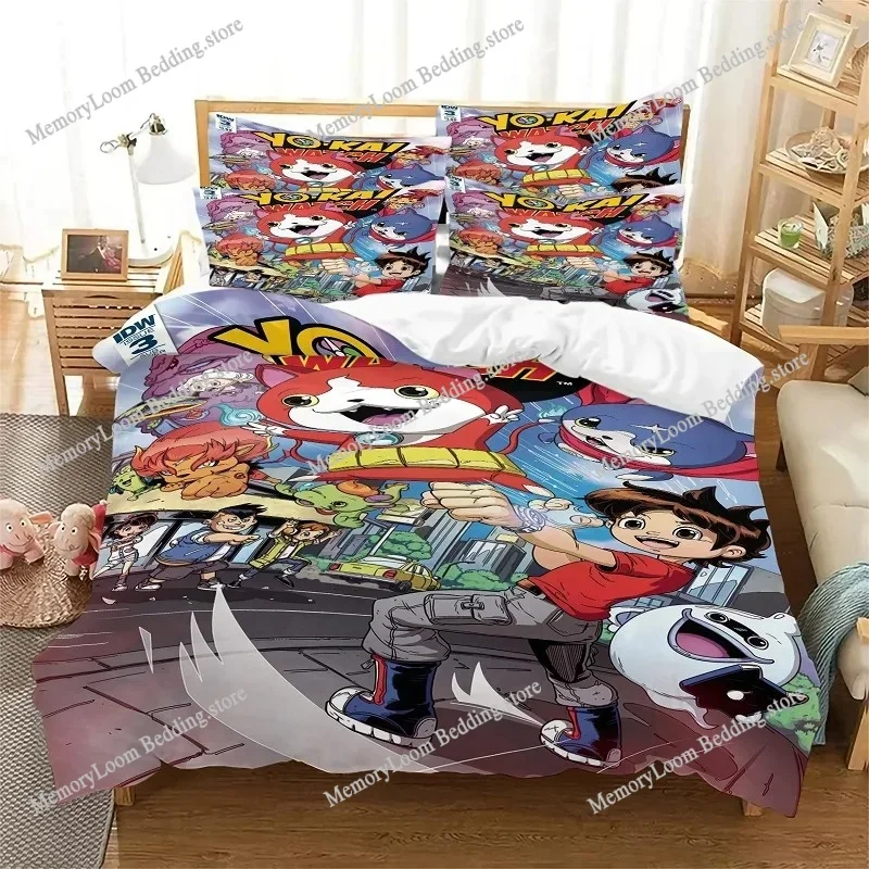 Game Cool Yo-Kai Watch Bedding Set Boys Girls Twin/Queen/King Size Duvet Cover Pillowcase Bed Kids Adult Cozy Soft Home Textile
Game Cool Yo-Kai Watch Bedding Set Boys Girls Twin/Queen/King Size Duvet Cover Pillowcase Bed Kids Adult Cozy Soft Home Textile