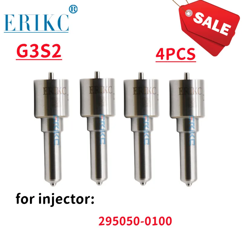 4 PCS G3S2 Diesel Injector Nozzle Dispenser Nozzle G3S2 for Injector 295050-0100 CAIJUN-AUTO
4 PCS G3S2 Diesel Injector Nozzle Dispenser Nozzle G3S2 for Injector 295050-0100 CAIJUN-AUTO