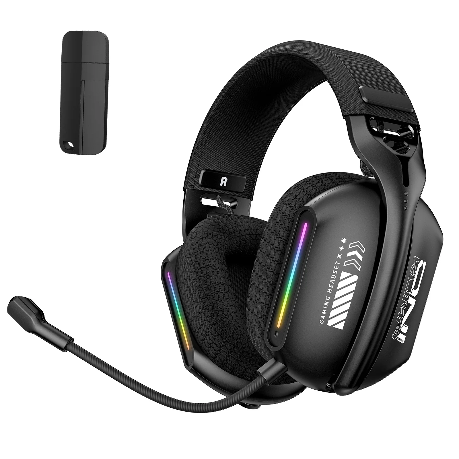 Wireless Gaming Headset Gaming Headphones 2.4GHz/BT 5.3/Wired Gamer Headphones with Noise Canceling Microphone for PC
Wireless Gaming Headset Gaming Headphones 2.4GHz/BT 5.3/Wired Gamer Headphones with Noise Canceling Microphone for PC