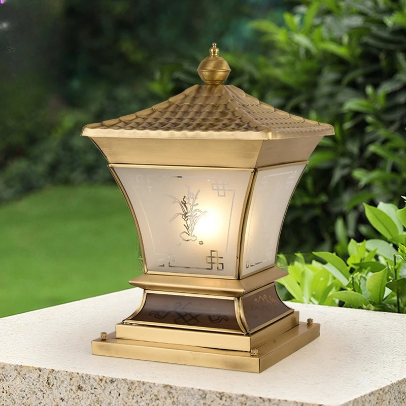All-copper European Solar Stigma Lamp Courtyard Outdoor Wall Gate Pillar Villa Garden New Chinese Style
All-copper European Solar Stigma Lamp Courtyard Outdoor Wall Gate Pillar Villa Garden New Chinese Style