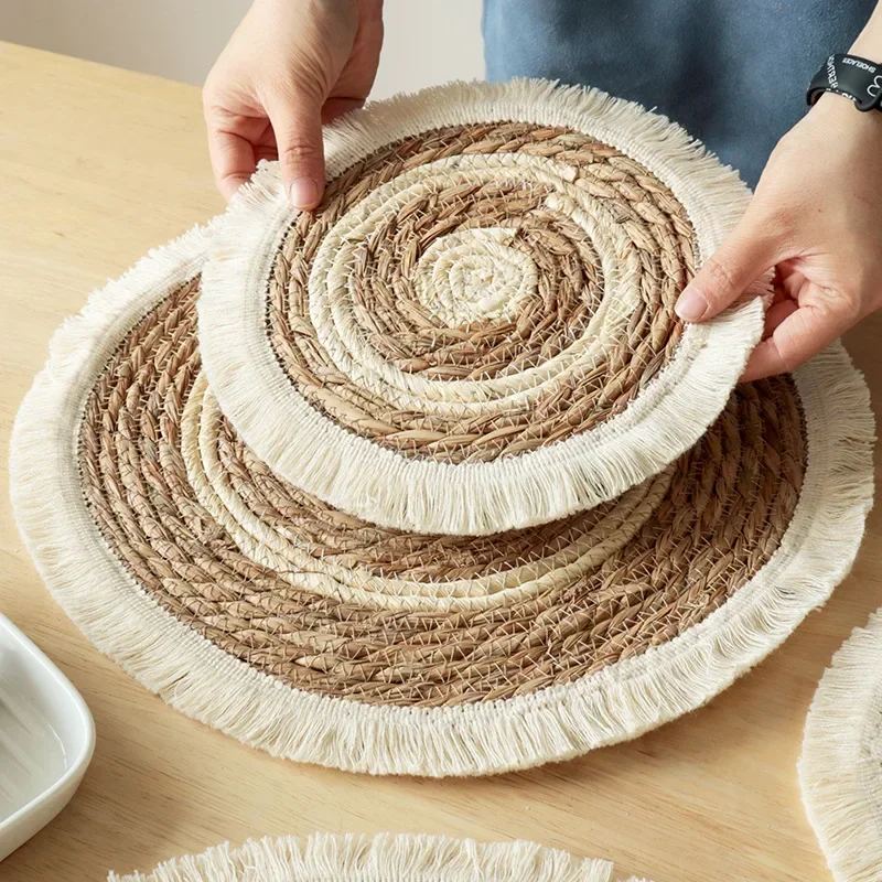 Placemats For Table Handwoven Heat Resistant Pan Mat Anti-Slip Table Mat Bowl Plate Mat Cup Pad Kitchen Accessory Christmas Gift
Placemats For Table Handwoven Heat Resistant Pan Mat Anti-Slip Table Mat Bowl Plate Mat Cup Pad Kitchen Accessory Christmas Gift