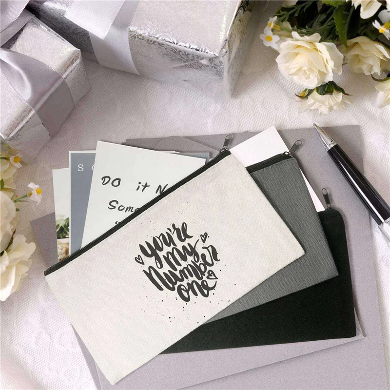 5X Canvas Zip Bags Canvas Pencil Pouch Canvas Makeup Bags Blank Canvas Pencil DIY Craft Bags Cosmetic Pouch Makeup Bag
5X Canvas Zip Bags Canvas Pencil Pouch Canvas Makeup Bags Blank Canvas Pencil DIY Craft Bags Cosmetic Pouch Makeup Bag