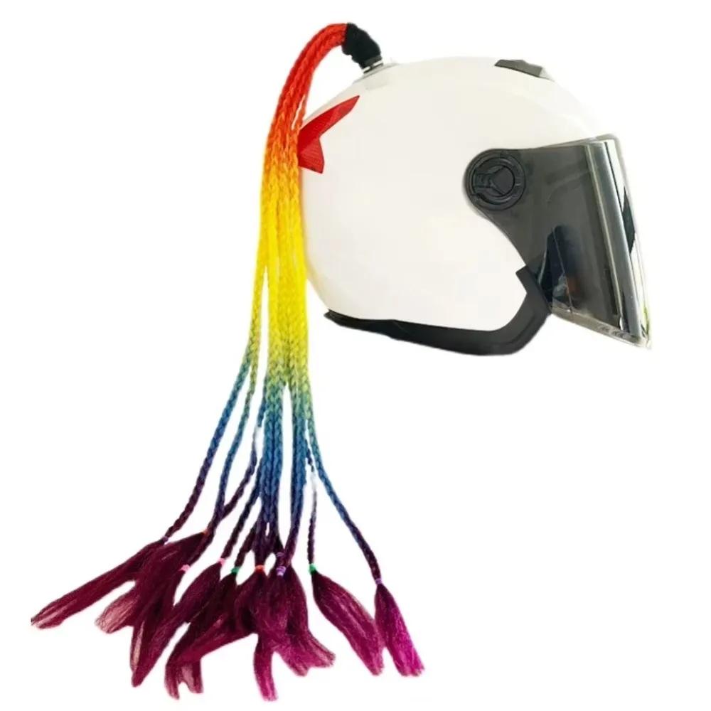 High Quality Universal Mohawk Helmet Wig Lightweight with Magic Sticker Motorcycle Helmet Decorations 21 Inch Helmet Braids
High Quality Universal Mohawk Helmet Wig Lightweight with Magic Sticker Motorcycle Helmet Decorations 21 Inch Helmet Braids