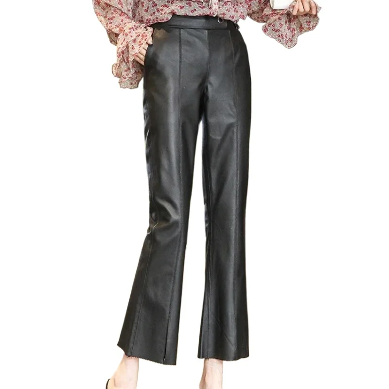 Tajiyane Trousers for Women Real Cowhide Leather Pants Female Black Flare Pants clothes 4xl 2021 Pantalon Pour Femme Pph4558
Tajiyane Trousers for Women Real Cowhide Leather Pants Female Black Flare Pants clothes 4xl 2021 Pantalon Pour Femme Pph4558