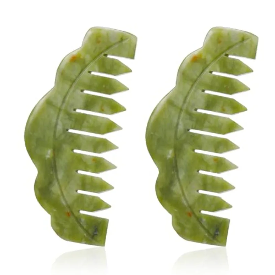 2 Pcs Jade Combs Esthetician Supplies Massage Stone Hair Gua Sha Scraping Scalp Comb Facial Massage Tool Handheld Head Tools He
2 Pcs Jade Combs Esthetician Supplies Massage Stone Hair Gua Sha Scraping Scalp Comb Facial Massage Tool Handheld Head Tools He