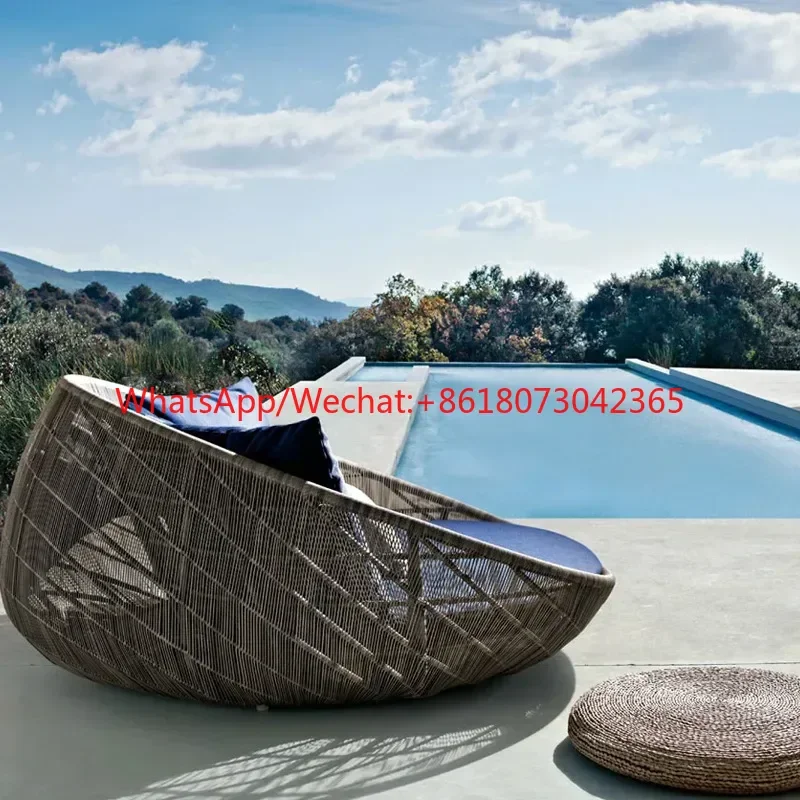 Outdoor rattan chair sofa, round bed, patio sunscreen, balcony rattan art table and chair, terrace, casual bed, rattan furniture
Outdoor rattan chair sofa, round bed, patio sunscreen, balcony rattan art table and chair, terrace, casual bed, rattan furniture
