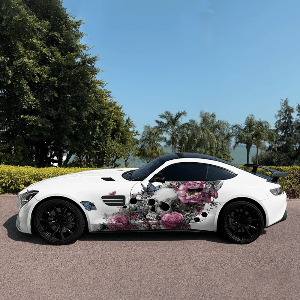Skulls Peonies Butterflies Car Side Sticker Decor, PVC Waterproof Scratch Resistant Decal, Car Protection, Auto Accessories Gift
Skulls Peonies Butterflies Car Side Sticker Decor, PVC Waterproof Scratch Resistant Decal, Car Protection, Auto Accessories Gift