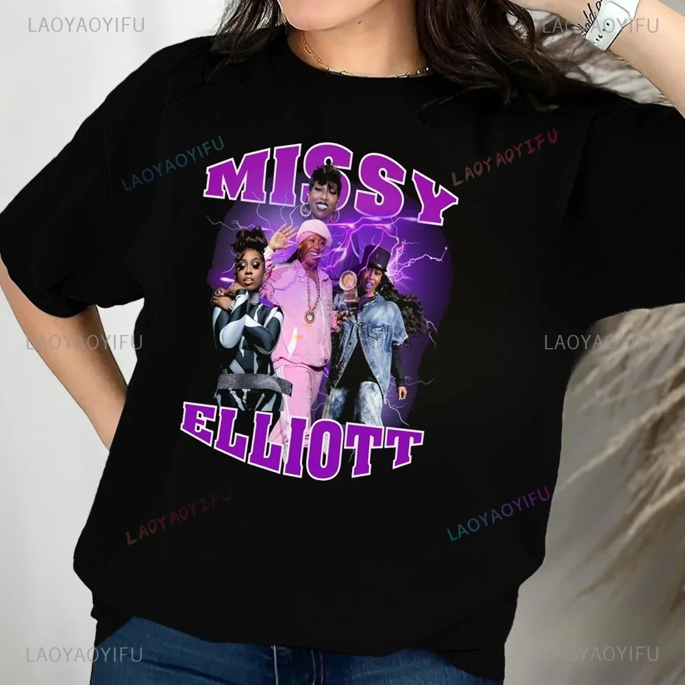 Hip Retro Rapper Missy Elliott Printed T-shirt Top Neutral Trend Harajuku Short Sleeve Unisex Shirt Graphic Oversized T-shirt
Hip Retro Rapper Missy Elliott Printed T-shirt Top Neutral Trend Harajuku Short Sleeve Unisex Shirt Graphic Oversized T-shirt