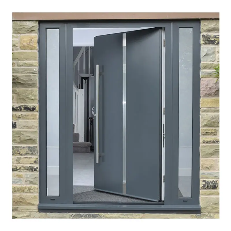 Luxurious Villa Aluminum Alloy Noise Reduction Entrance Door Bulletproof Sturdy Hinged Door with Side Opening Window Front Door
Luxurious Villa Aluminum Alloy Noise Reduction Entrance Door Bulletproof Sturdy Hinged Door with Side Opening Window Front Door