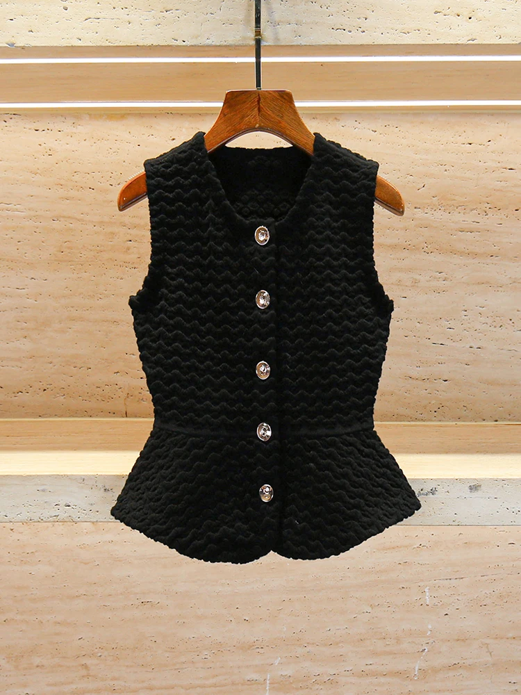 Высококачественный текстурированный открытый кардиган ort Bla, женский жилет Faion Sle для поездок на работу, полиэфирное волокно, круглый Ne на одной пуговице
Высококачественный текстурированный открытый кардиган ort Bla, женский жилет Faion Sle для поездок на работу, полиэфирное волокно, круглый Ne на одной пуговице