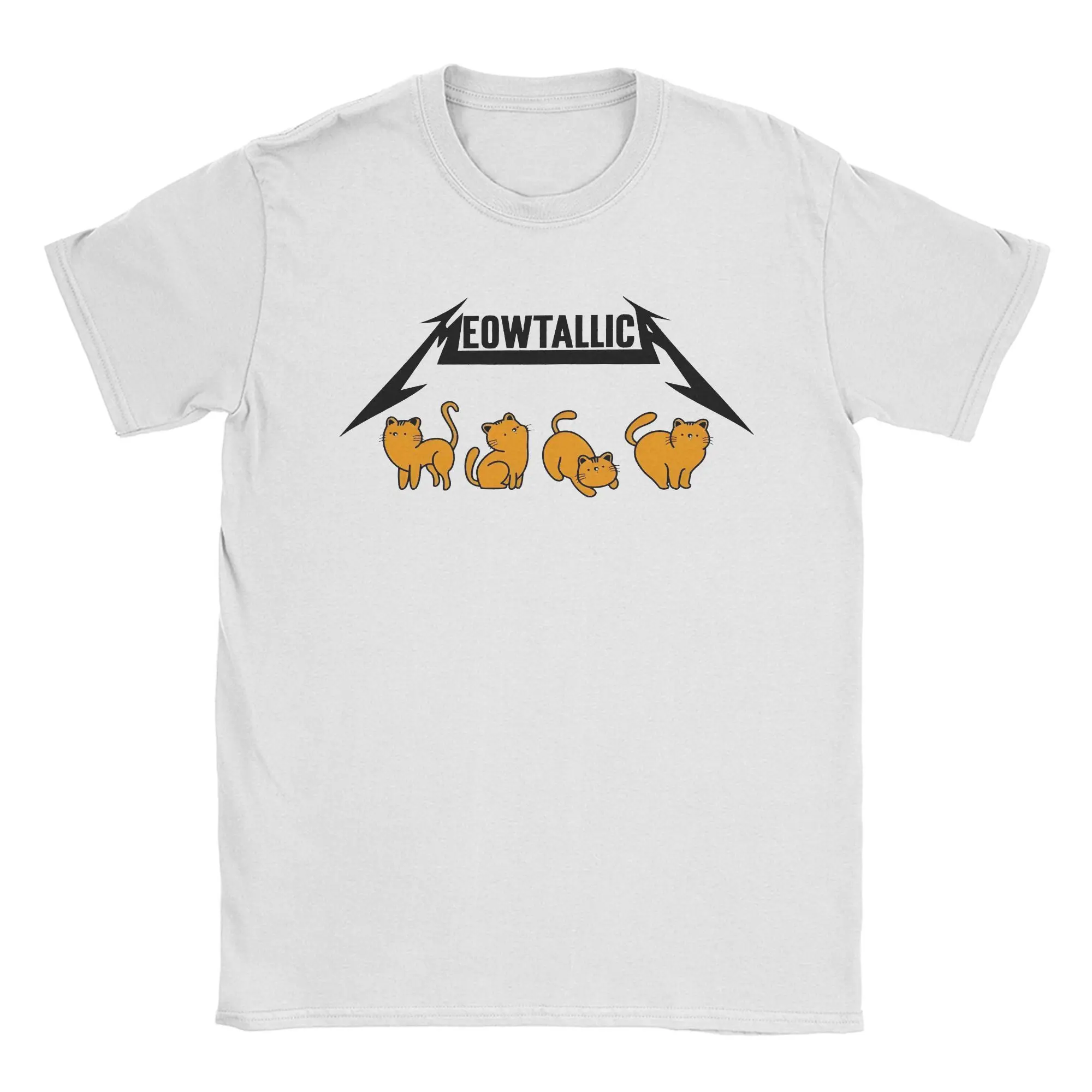 Funny Cat Meowtallica Cat T Shirts Men Women's 100% Cotton Novelty T-Shirts Crew Neck Rock Music Tee Shirt Short Sleeve Tops
Funny Cat Meowtallica Cat T Shirts Men Women's 100% Cotton Novelty T-Shirts Crew Neck Rock Music Tee Shirt Short Sleeve Tops