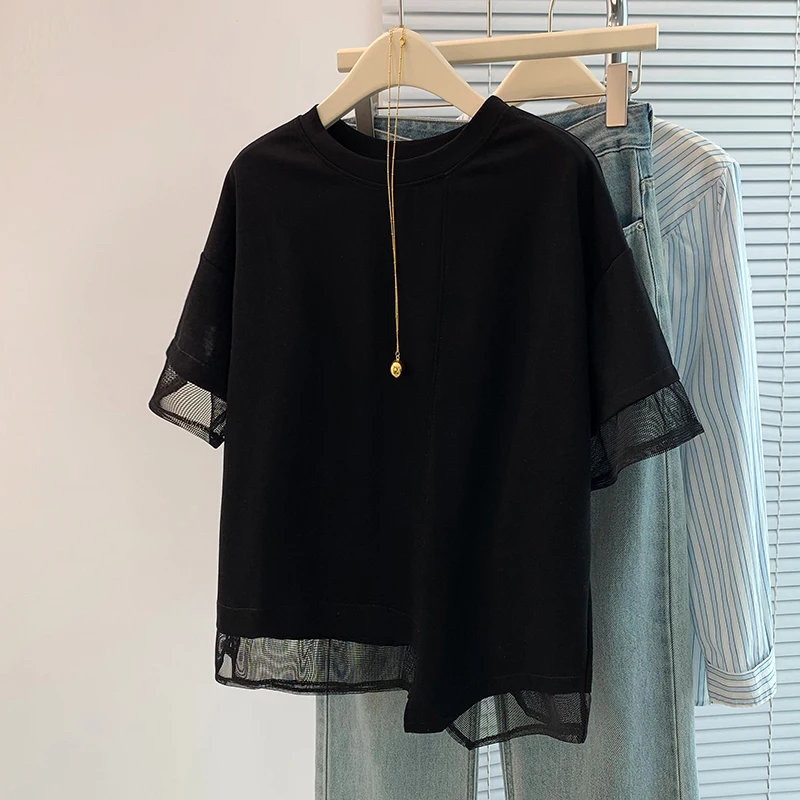 Новая летняя футболка больших размеров, корейский дизайн, Sensation Me, тонкая, большого размера, для похудения, ort Sve Pure Color, женская C...
Новая летняя футболка больших размеров, корейский дизайн, Sensation Me, тонкая, большого размера, для похудения, ort Sve Pure Color, женская C...