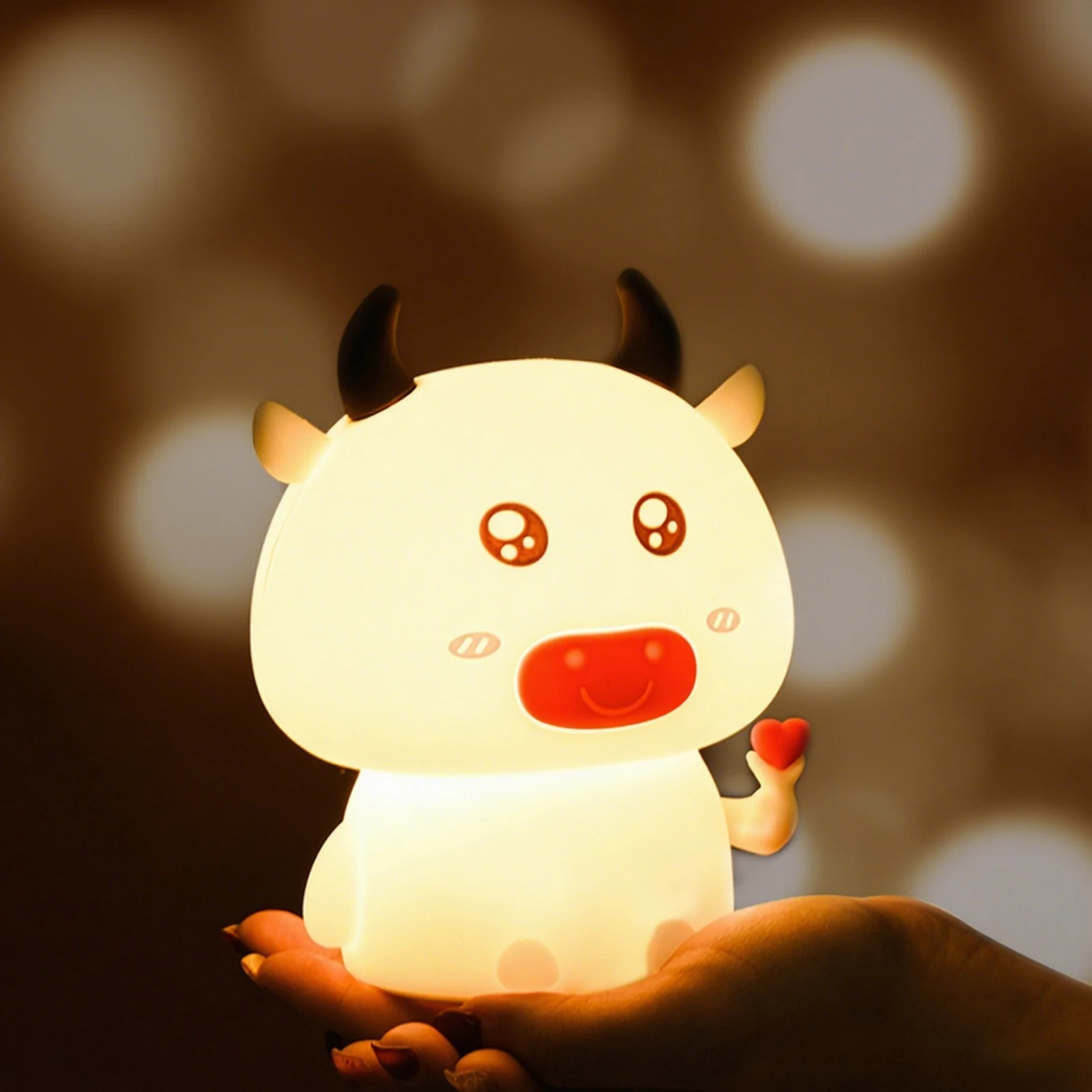 Colorful Life 177 Cute Calf Silicone Lamp Rechargeable Seven Color LED Silicone Nightlight Romantic Gift
Colorful Life 177 Cute Calf Silicone Lamp Rechargeable Seven Color LED Silicone Nightlight Romantic Gift