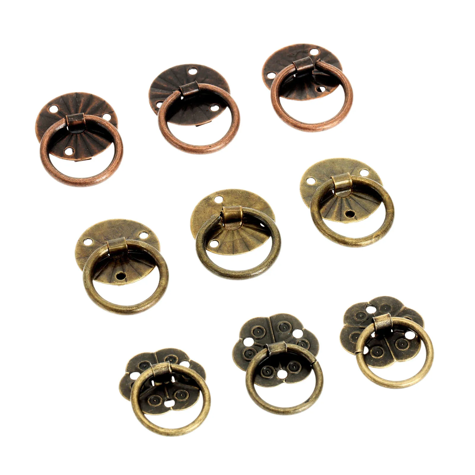 12pcs Antique Brass Decorative Mini Jewelry Chest Box Furniture Handle Cabinet Dresser Drawer Pull Knob Ring Door Handle w/Screw
12pcs Antique Brass Decorative Mini Jewelry Chest Box Furniture Handle Cabinet Dresser Drawer Pull Knob Ring Door Handle w/Screw