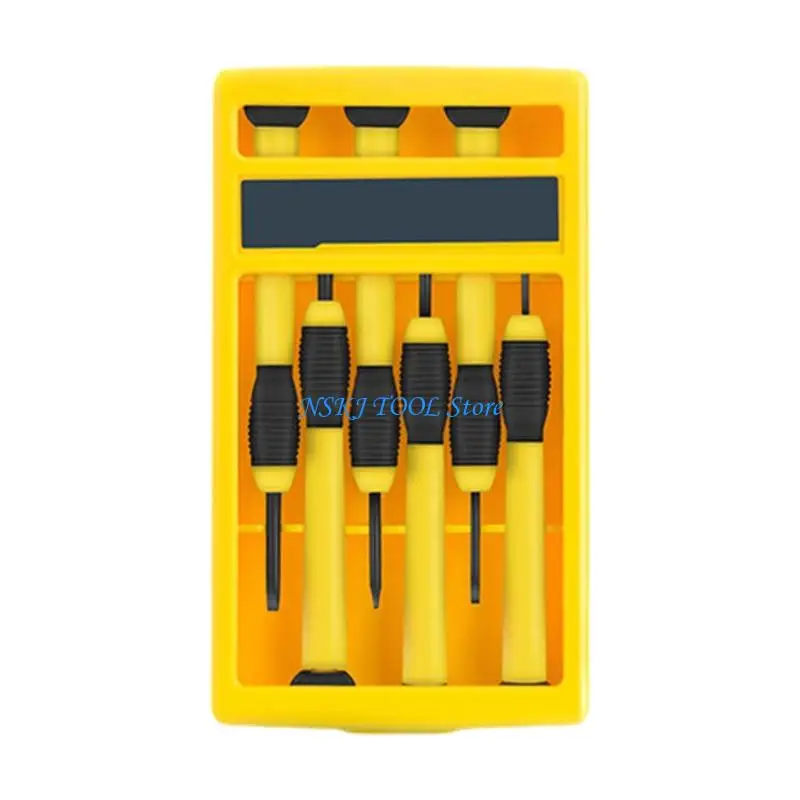 L8RC 6Pcs Nonslip Handle Bit Screwdriver Hardness Precisions Screwdriver Tool
L8RC 6Pcs Nonslip Handle Bit Screwdriver Hardness Precisions Screwdriver Tool