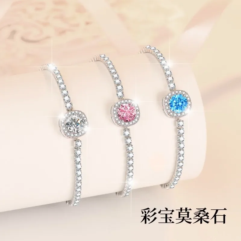 Браслет из серебра S925 пробы, браслет из камня Mosang, красочное сокровище 1 карат, цельная звезда неба, Женская свадьба, оптовая продажа
Браслет из серебра S925 пробы, браслет из камня Mosang, красочное сокровище 1 карат, цельная звезда неба, Женская свадьба, оптовая продажа