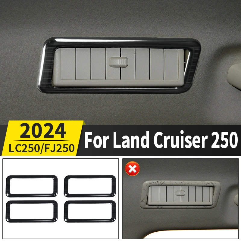 Для Toyota Land Cruiser 250 2024 крыша автомобиля кондиционирование вентиляционное отверстие декоративная рамка Prado LC250 FJ250 модернизированные аксессуары для интерьера
Для Toyota Land Cruiser 250 2024 крыша автомобиля кондиционирование вентиляционное отверстие декоративная рамка Prado LC250 FJ250 модернизированные аксессуары для интерьера