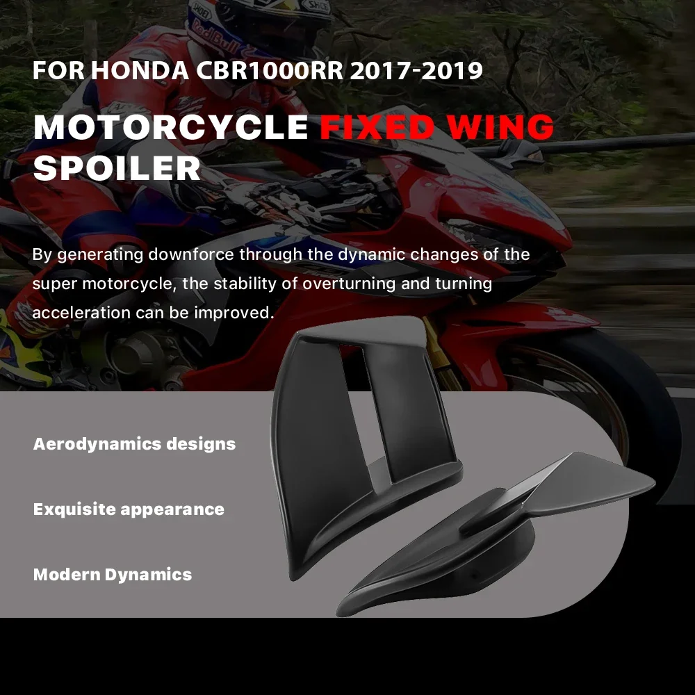 Motorcycle Parts Modified Fixed Wing Suitable For Honda CBR1000RR 2017 2018 2019 Aerodynamic Fixed Wing
Motorcycle Parts Modified Fixed Wing Suitable For Honda CBR1000RR 2017 2018 2019 Aerodynamic Fixed Wing