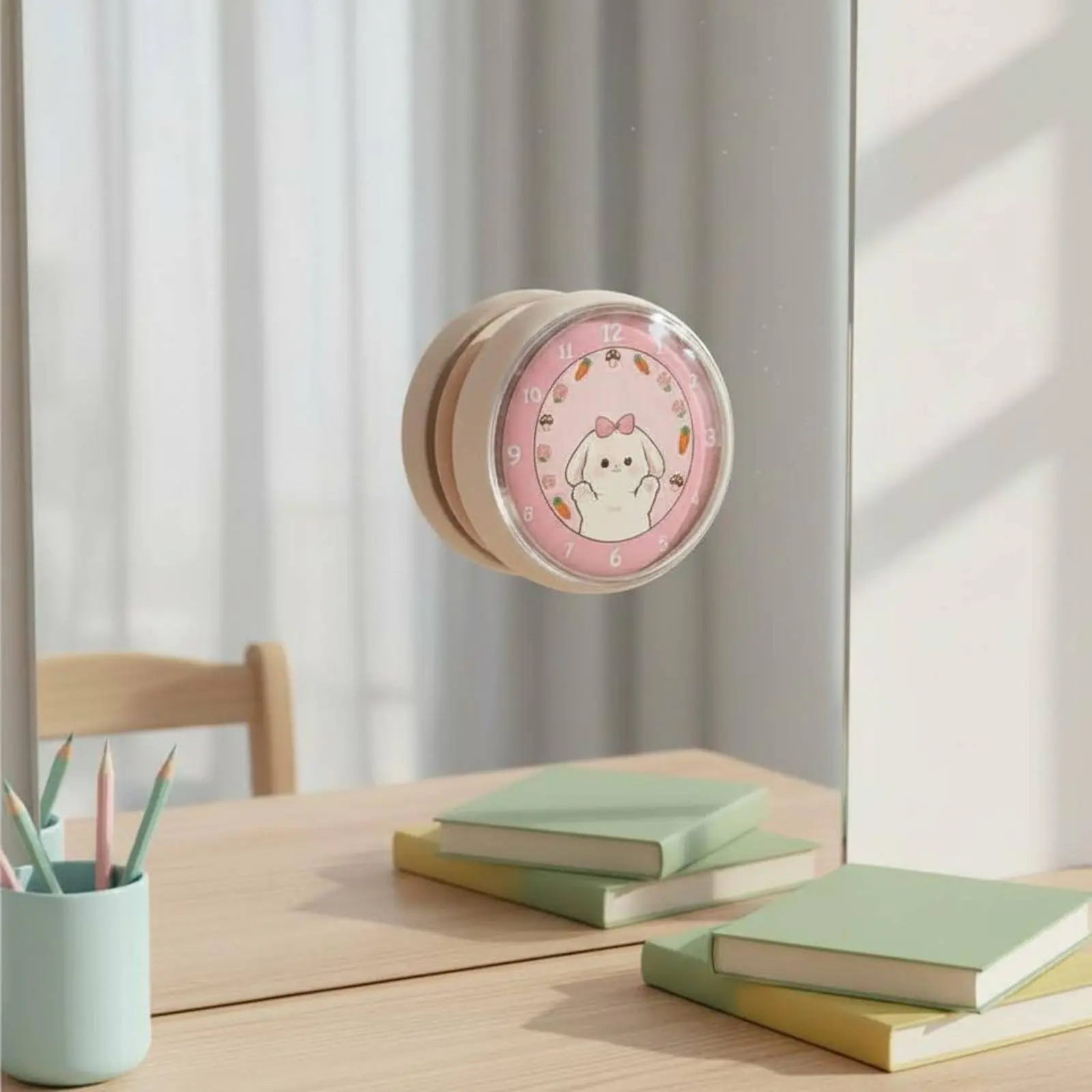 Rose Cottontail Shower Clock Suction Mount Waterproof Cartoon Clock Home Decor Fogproof Silent Movement for Children, Kitchen
Rose Cottontail Shower Clock Suction Mount Waterproof Cartoon Clock Home Decor Fogproof Silent Movement for Children, Kitchen
